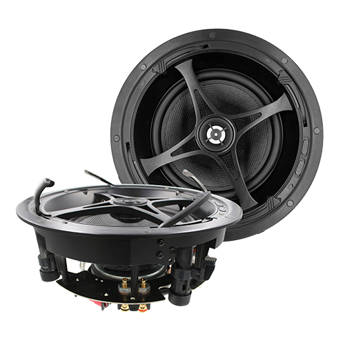 URC In-Ceiling 8" Speakers Woven Woofer, Aluminum Dome Tweeter (Pair) SP-8EX